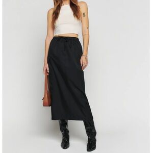 Reformation Ethan Skirt, size M, Black